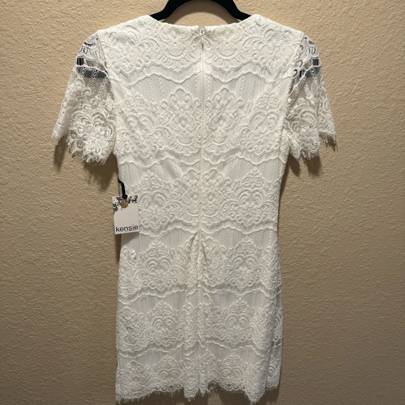 NEW NWT Kensie White Lace High Neck Dress size 4 - Picture 6 of 7